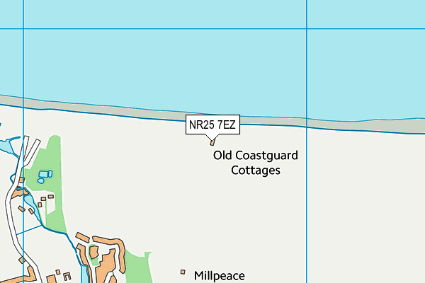 NR25 7EZ map - OS VectorMap District (Ordnance Survey)