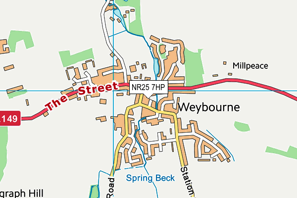 NR25 7HP map - OS VectorMap District (Ordnance Survey) NR25 7HP map - OS VectorMap District (Ordnance Survey)