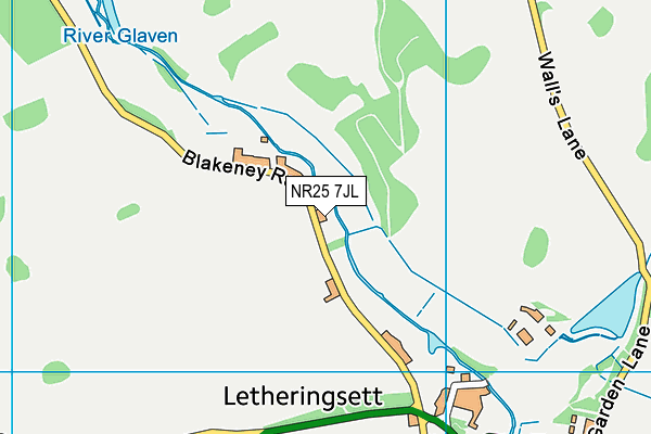 NR25 7JL map - OS VectorMap District (Ordnance Survey) NR25 7JL map - OS VectorMap District (Ordnance Survey)