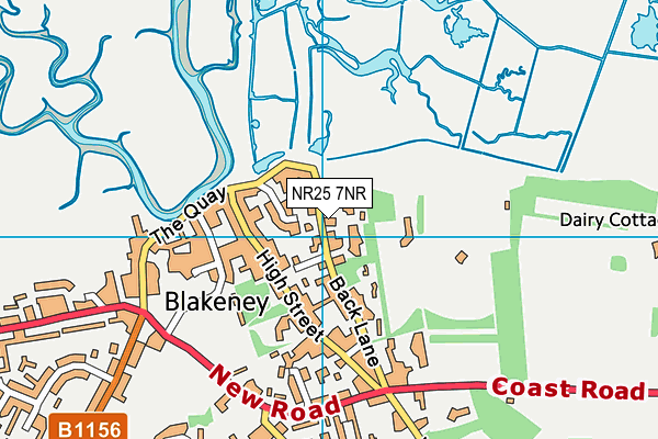 NR25 7NR map - OS VectorMap District (Ordnance Survey)