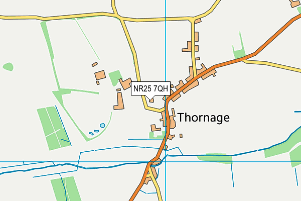 NR25 7QH map - OS VectorMap District (Ordnance Survey)