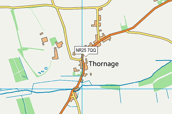 NR25 7QQ map - OS VectorMap District (Ordnance Survey) NR25 7QQ map - OS VectorMap District (Ordnance Survey)