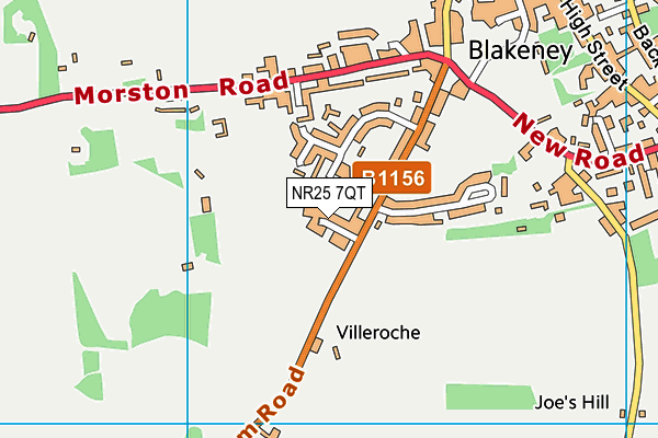 NR25 7QT map - OS VectorMap District (Ordnance Survey) NR25 7QT map - OS VectorMap District (Ordnance Survey)