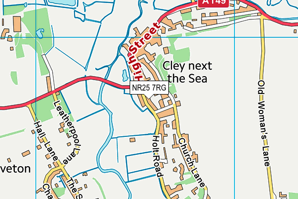 NR25 7RG map - OS VectorMap District (Ordnance Survey)