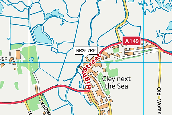 NR25 7RP map - OS VectorMap District (Ordnance Survey)