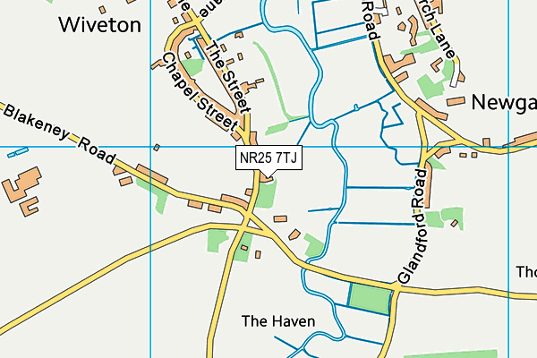NR25 7TJ map - OS VectorMap District (Ordnance Survey) NR25 7TJ map - OS VectorMap District (Ordnance Survey)