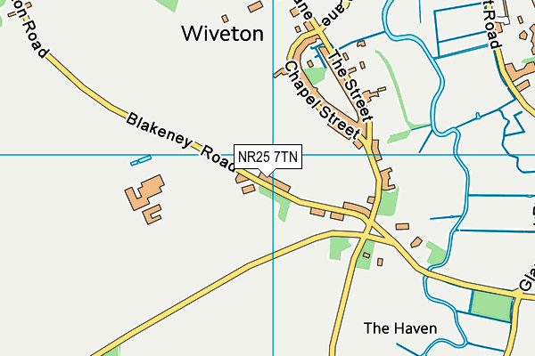 NR25 7TN map - OS VectorMap District (Ordnance Survey) NR25 7TN map - OS VectorMap District (Ordnance Survey)