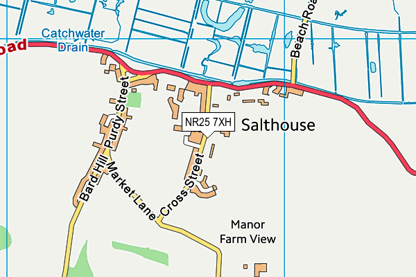 NR25 7XH map - OS VectorMap District (Ordnance Survey) NR25 7XH map - OS VectorMap District (Ordnance Survey)