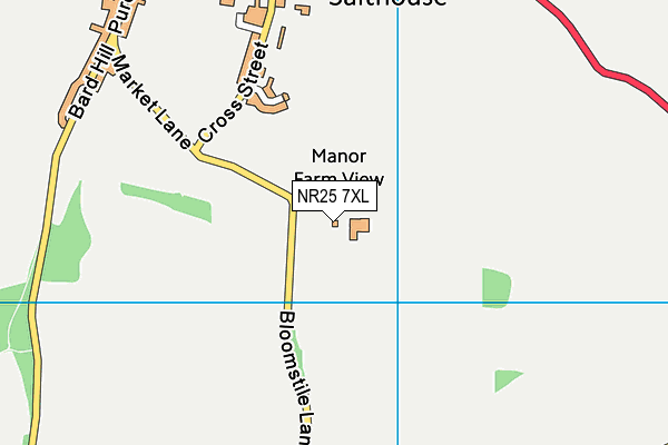 NR25 7XL map - OS VectorMap District (Ordnance Survey) NR25 7XL map - OS VectorMap District (Ordnance Survey)
