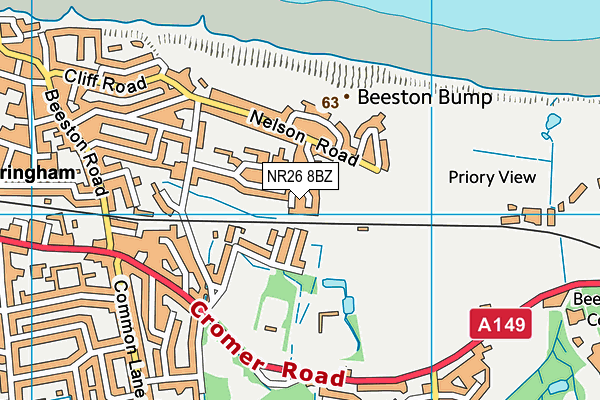 NR26 8BZ map - OS VectorMap District (Ordnance Survey) NR26 8BZ map - OS VectorMap District (Ordnance Survey)