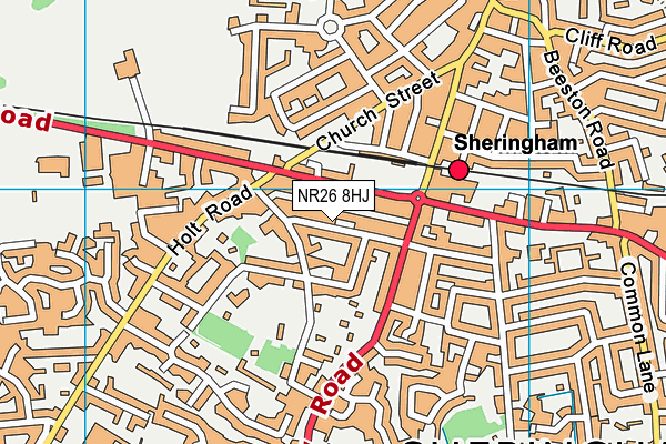 NR26 8HJ map - OS VectorMap District (Ordnance Survey)