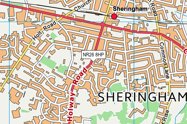 NR26 8HP map - OS VectorMap District (Ordnance Survey) NR26 8HP map - OS VectorMap District (Ordnance Survey)