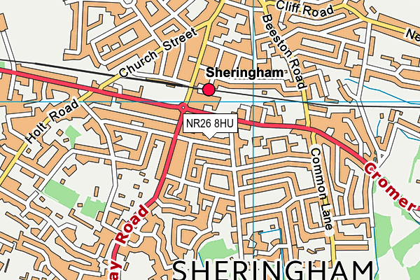 NR26 8HU map - OS VectorMap District (Ordnance Survey)