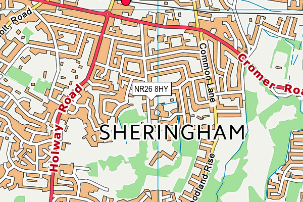NR26 8HY map - OS VectorMap District (Ordnance Survey) NR26 8HY map - OS VectorMap District (Ordnance Survey)