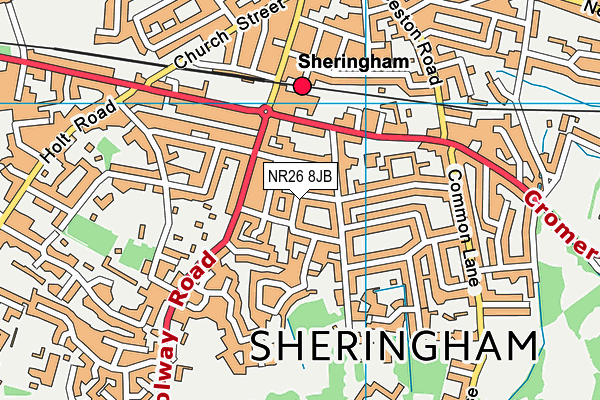 NR26 8JB map - OS VectorMap District (Ordnance Survey) NR26 8JB map - OS VectorMap District (Ordnance Survey)