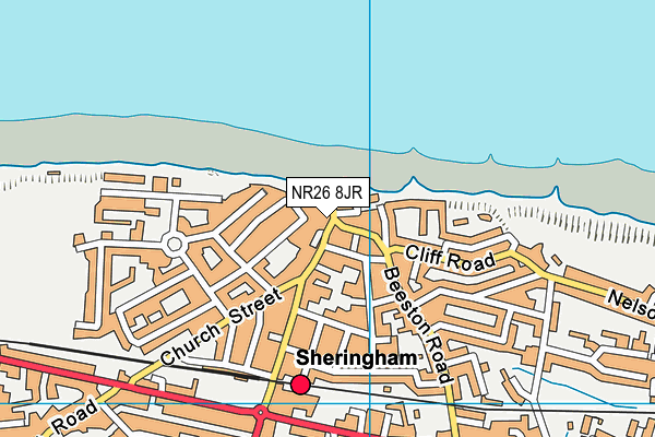 NR26 8JR map - OS VectorMap District (Ordnance Survey) NR26 8JR map - OS VectorMap District (Ordnance Survey)