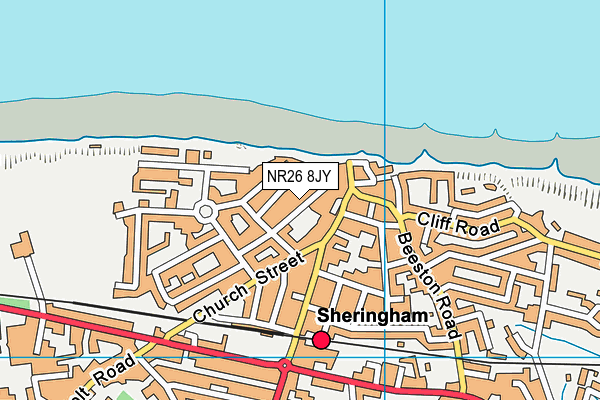 NR26 8JY map - OS VectorMap District (Ordnance Survey)