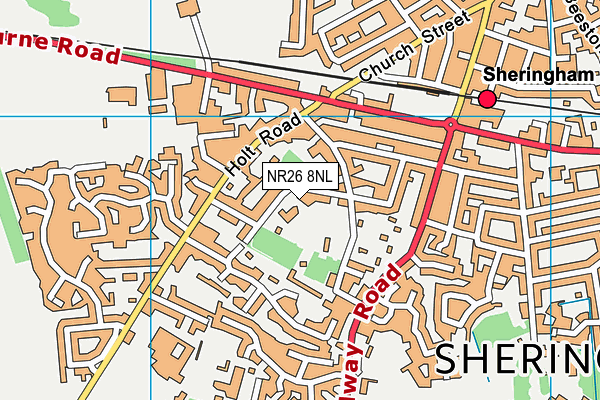 NR26 8NL map - OS VectorMap District (Ordnance Survey)