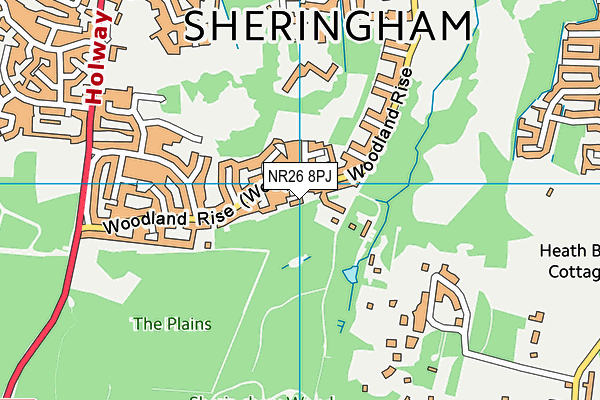 NR26 8PJ map - OS VectorMap District (Ordnance Survey) NR26 8PJ map - OS VectorMap District (Ordnance Survey)