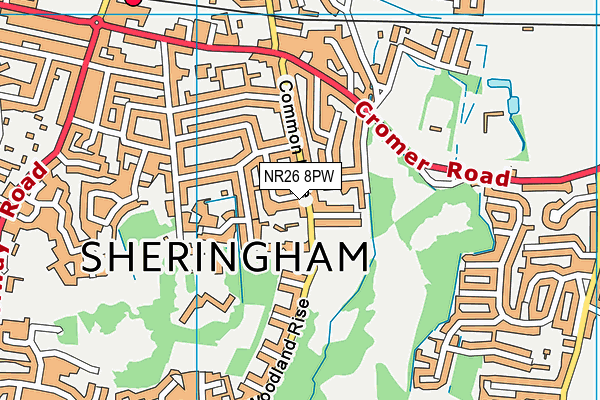 NR26 8PW map - OS VectorMap District (Ordnance Survey) NR26 8PW map - OS VectorMap District (Ordnance Survey)