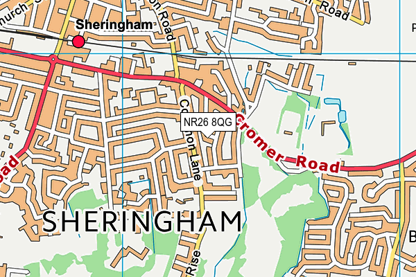 NR26 8QG map - OS VectorMap District (Ordnance Survey)