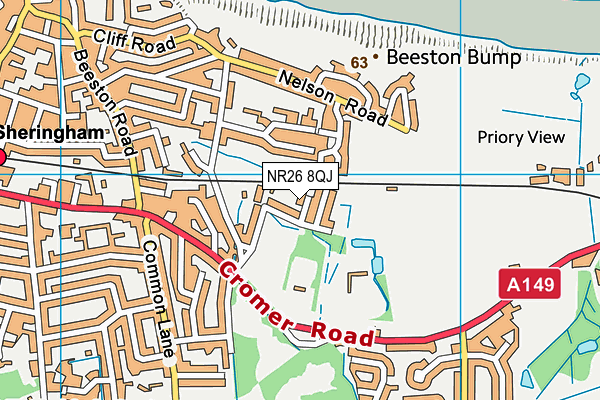 NR26 8QJ map - OS VectorMap District (Ordnance Survey) NR26 8QJ map - OS VectorMap District (Ordnance Survey)