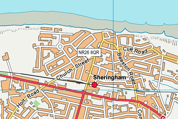 NR26 8QR map - OS VectorMap District (Ordnance Survey) NR26 8QR map - OS VectorMap District (Ordnance Survey)