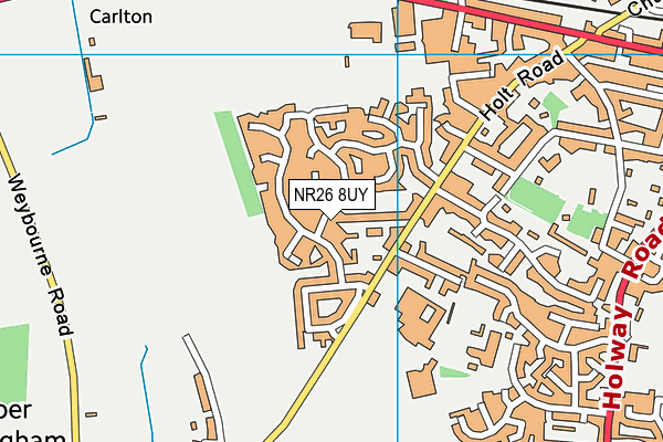 NR26 8UY map - OS VectorMap District (Ordnance Survey) NR26 8UY map - OS VectorMap District (Ordnance Survey)