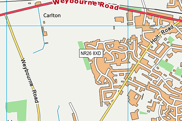 NR26 8XD map - OS VectorMap District (Ordnance Survey) NR26 8XD map - OS VectorMap District (Ordnance Survey)