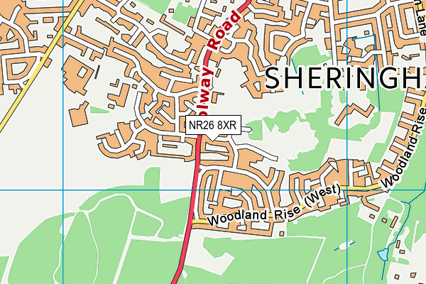 NR26 8XR map - OS VectorMap District (Ordnance Survey) NR26 8XR map - OS VectorMap District (Ordnance Survey)