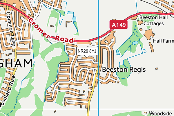 NR26 8YJ map - OS VectorMap District (Ordnance Survey) NR26 8YJ map - OS VectorMap District (Ordnance Survey)