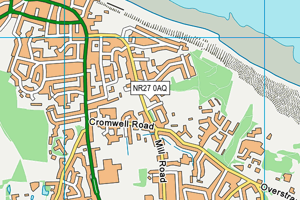 NR27 0AQ map - OS VectorMap District (Ordnance Survey)