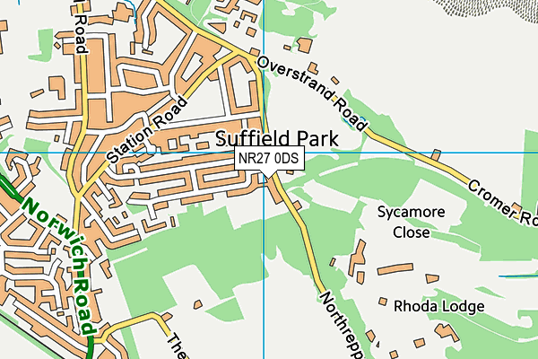 NR27 0DS map - OS VectorMap District (Ordnance Survey) NR27 0DS map - OS VectorMap District (Ordnance Survey)