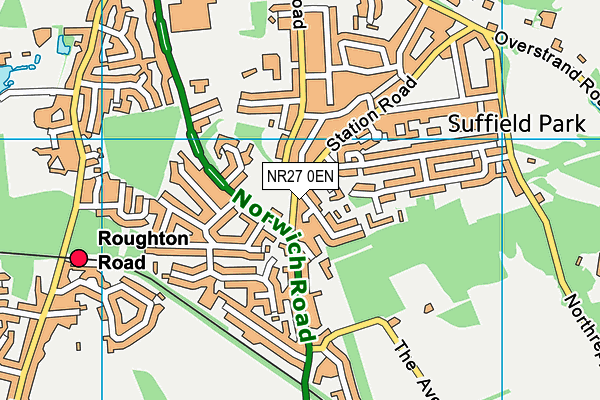 NR27 0EN map - OS VectorMap District (Ordnance Survey)