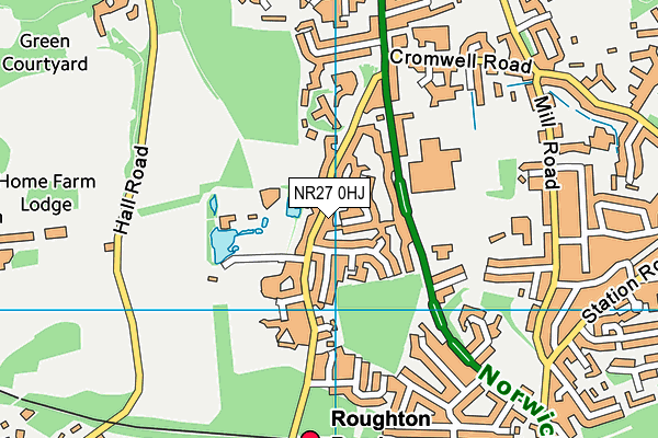 NR27 0HJ map - OS VectorMap District (Ordnance Survey)