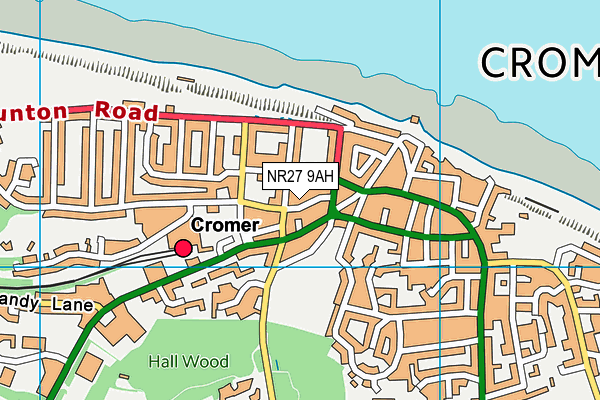 NR27 9AH map - OS VectorMap District (Ordnance Survey)