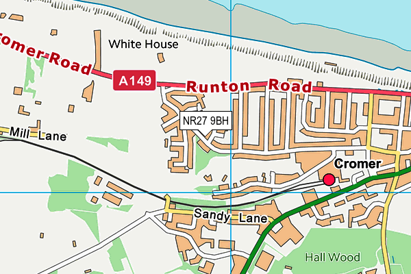NR27 9BH map - OS VectorMap District (Ordnance Survey)