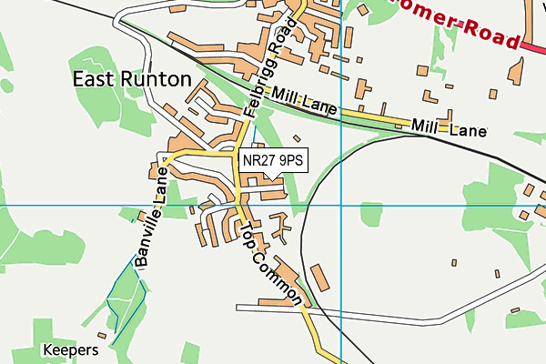 NR27 9PS map - OS VectorMap District (Ordnance Survey) NR27 9PS map - OS VectorMap District (Ordnance Survey)