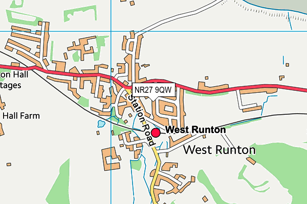 NR27 9QW map - OS VectorMap District (Ordnance Survey)