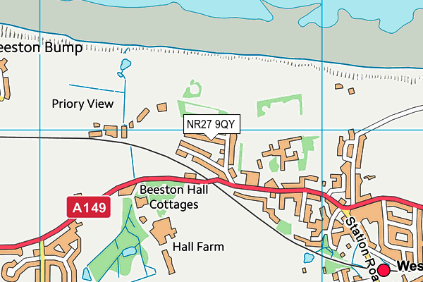 NR27 9QY map - OS VectorMap District (Ordnance Survey)