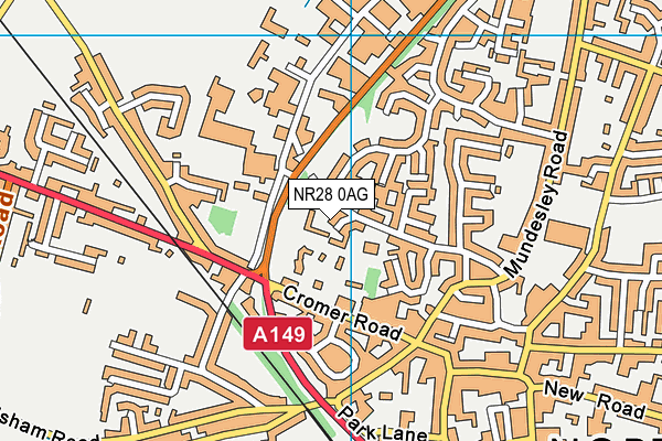 NR28 0AG map - OS VectorMap District (Ordnance Survey)