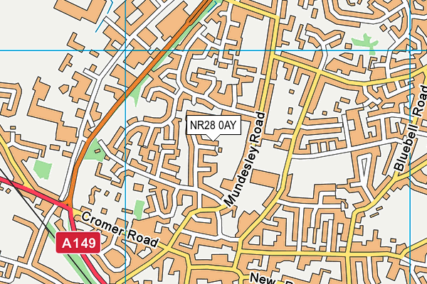 NR28 0AY map - OS VectorMap District (Ordnance Survey) NR28 0AY map - OS VectorMap District (Ordnance Survey)
