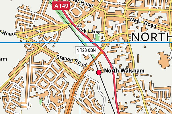 NR28 0BN map - OS VectorMap District (Ordnance Survey) NR28 0BN map - OS VectorMap District (Ordnance Survey)