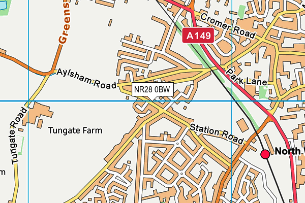 NR28 0BW map - OS VectorMap District (Ordnance Survey) NR28 0BW map - OS VectorMap District (Ordnance Survey)