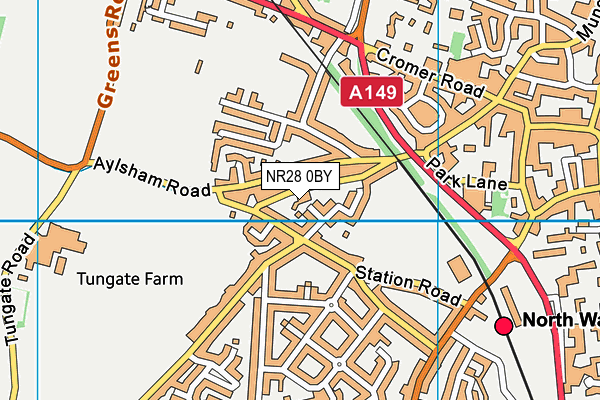 NR28 0BY map - OS VectorMap District (Ordnance Survey) NR28 0BY map - OS VectorMap District (Ordnance Survey)
