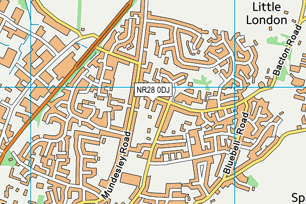 NR28 0DJ map - OS VectorMap District (Ordnance Survey)