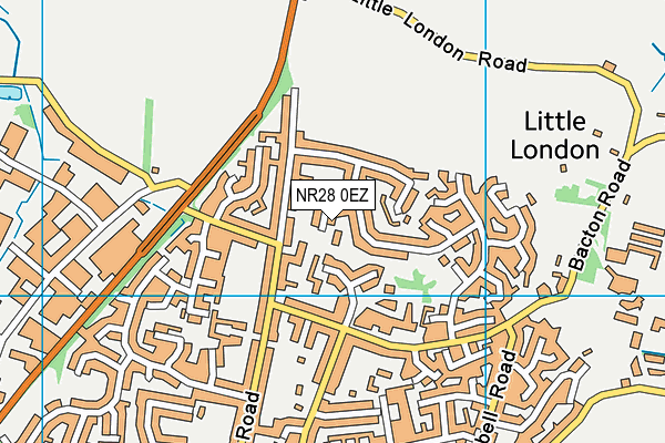 NR28 0EZ map - OS VectorMap District (Ordnance Survey)