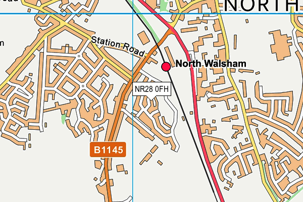 NR28 0FH map - OS VectorMap District (Ordnance Survey) NR28 0FH map - OS VectorMap District (Ordnance Survey)