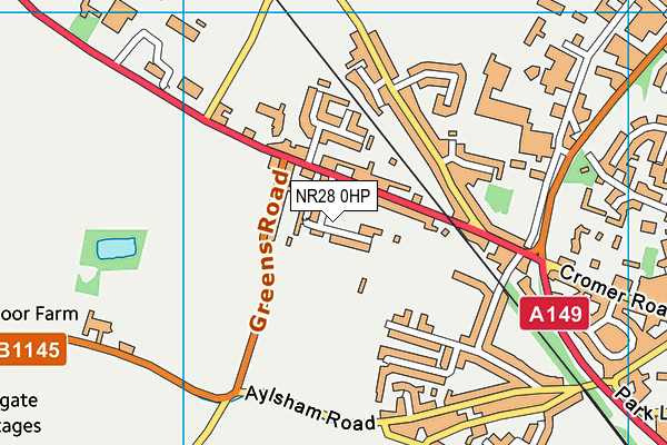 NR28 0HP map - OS VectorMap District (Ordnance Survey)