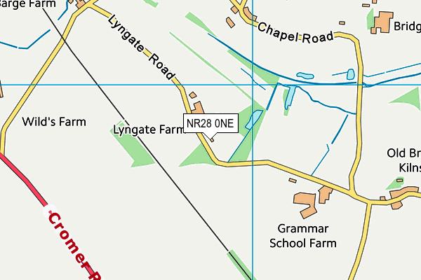 NR28 0NE map - OS VectorMap District (Ordnance Survey) NR28 0NE map - OS VectorMap District (Ordnance Survey)